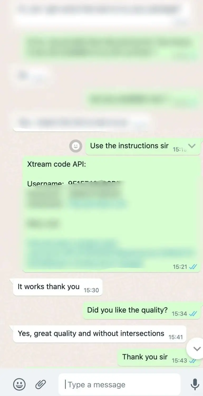 Customer feedback for IPTV service